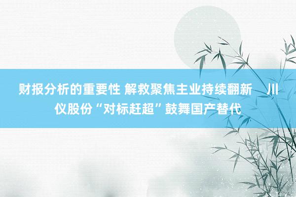 财报分析的重要性 解救聚焦主业持续翻新    川仪股份“对标赶超”鼓舞国产替代